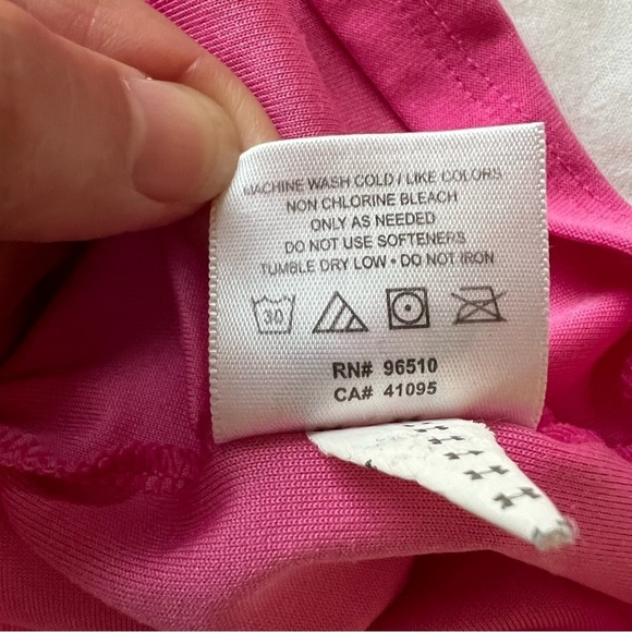 2/$30 Under Armour Sleeveless Tank Athletic Top Pink SZ L - Picture 5 of 7